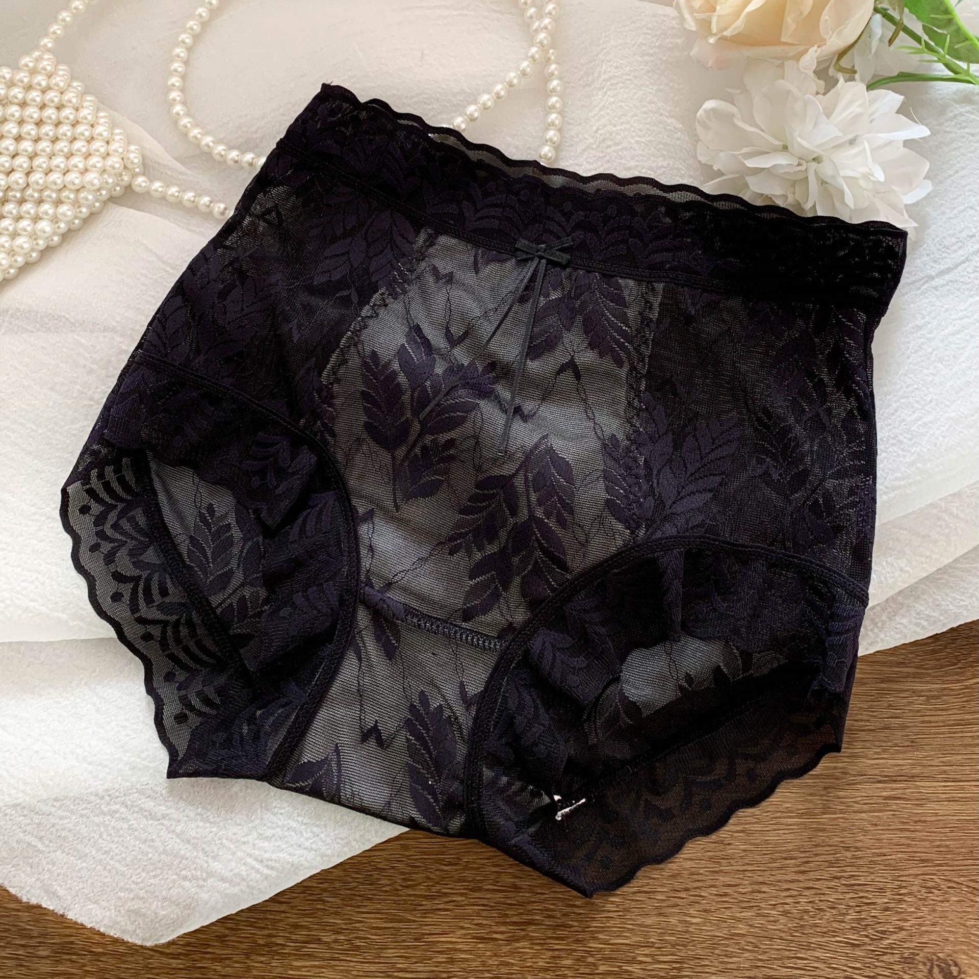 

Женские jacquard-трусы с высокой талией, сексуальные, подтягивающие бедра, дышащие, удобные, большого размера, чисто соблазнительного стиля XL чёрный