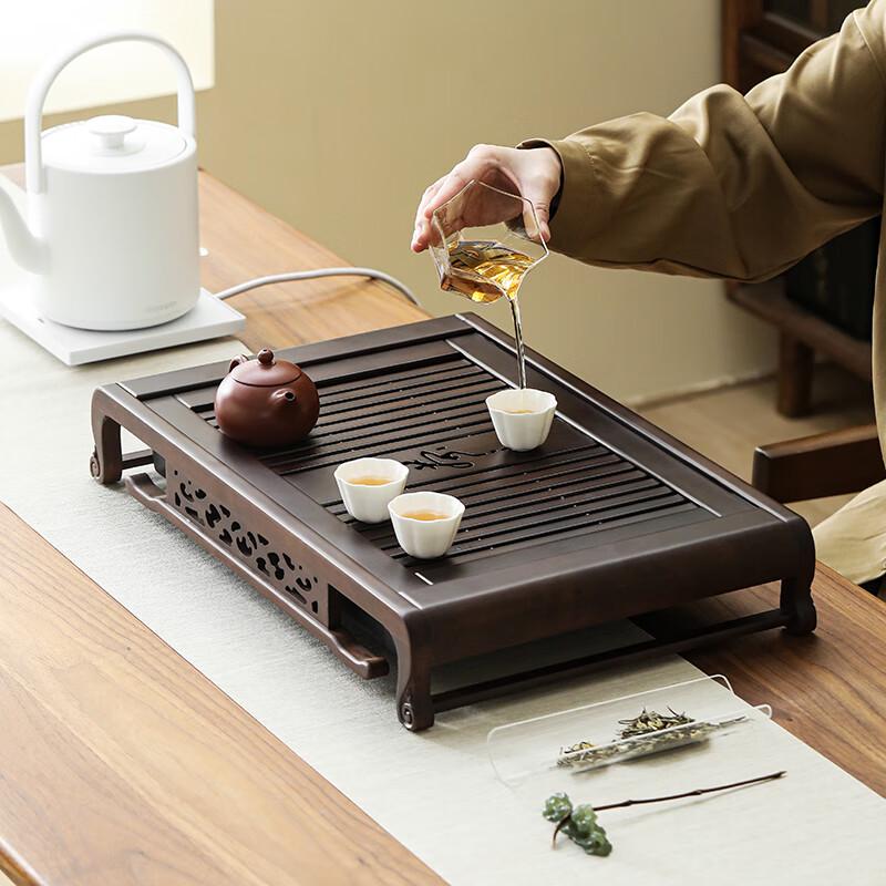 

Premium Solid Wujin Sandalwood Tea Tray