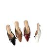 Baotou half slippers autumn new with skirt low heel bow Mary Jane shoes women