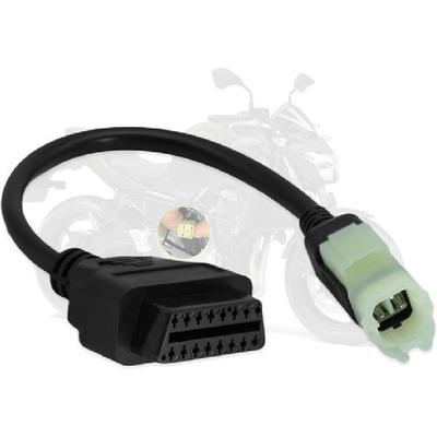 Adapter Fit for Motorcycle 4 Pin To 16 Pin OBD Diagnostic for Kawasaki 4pin