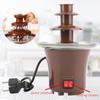 Mini Chocolate Fondue Fountain Machine Easy To Assemble 3 Tiers DIY Waterfall Hotpot