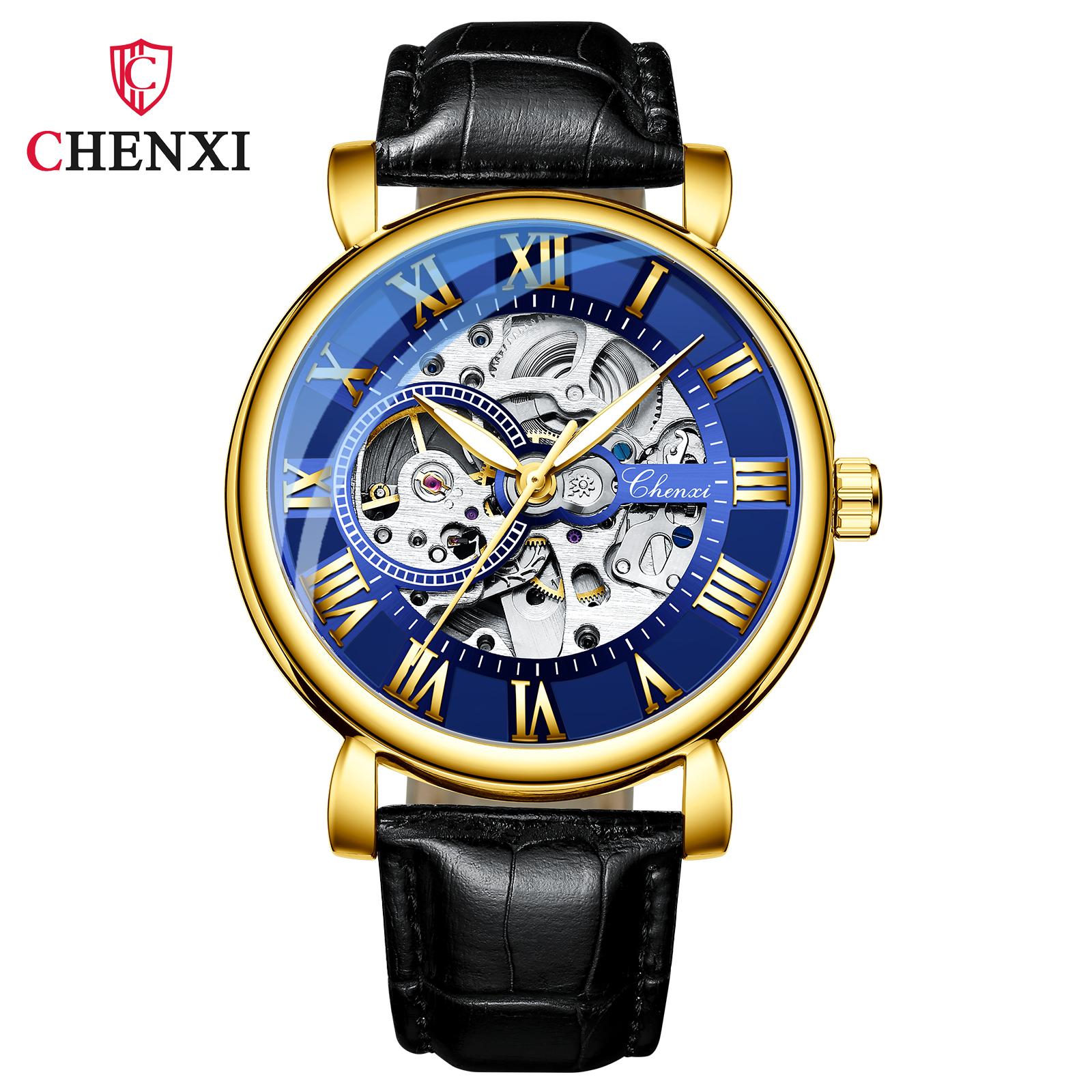 

Новые роскошные мужские часы высшего бренда с полой водонепроницаемой коробкой, светящиеся автоматические мужские механические часы