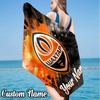 Custom Name Shakhtar Crest Beach Towel - Soft, Ultra-Absorbent Microfiber, Lightweight, Perfect for Beach, Parties, Travel, Camping