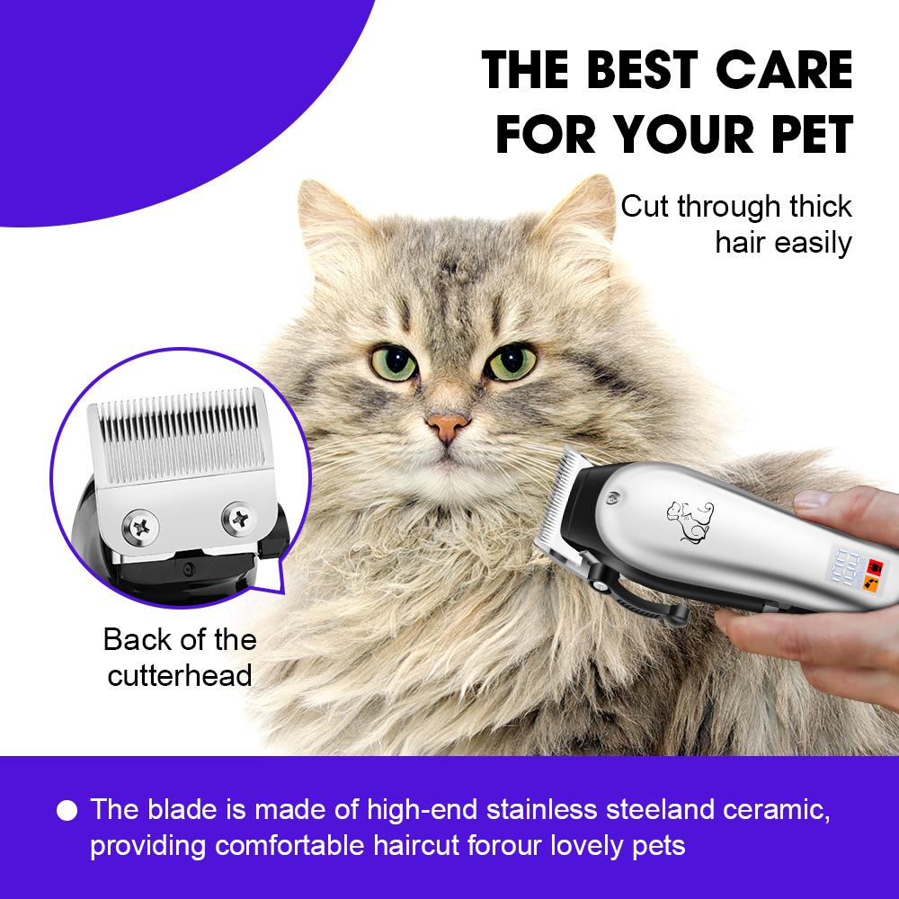 Dog Clipper Dog Hair Clippers Grooming (Pet/Cat/Dog/Rabbit) Haircut Trimmer Shaver Set PetsFader Pet Shaving Machine
