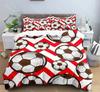 Comforter Bed Linen Room Decor for Boys Gift Twin Queen King Size Cool Football Soccer 3D Bedding Set Duvet Cover Pillowcases