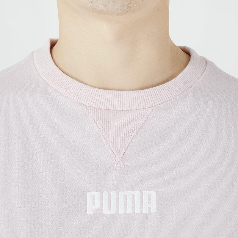 PUMA Sweatshirts Men's Pink Crew Neck Moderate Other 849575-16