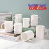 Qianxing Ceramic Gold-Rim White Mug