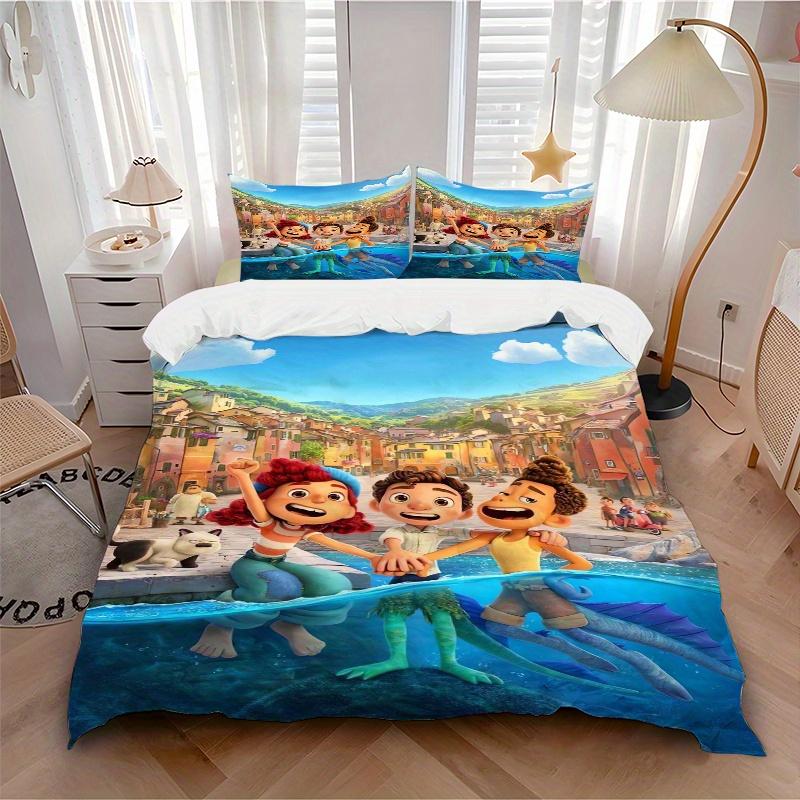 3pcs Luca & Giulia & Alberto Bedding Set Includes Quilt Cover and Pillowcases, Suitable for All Seasons Q061