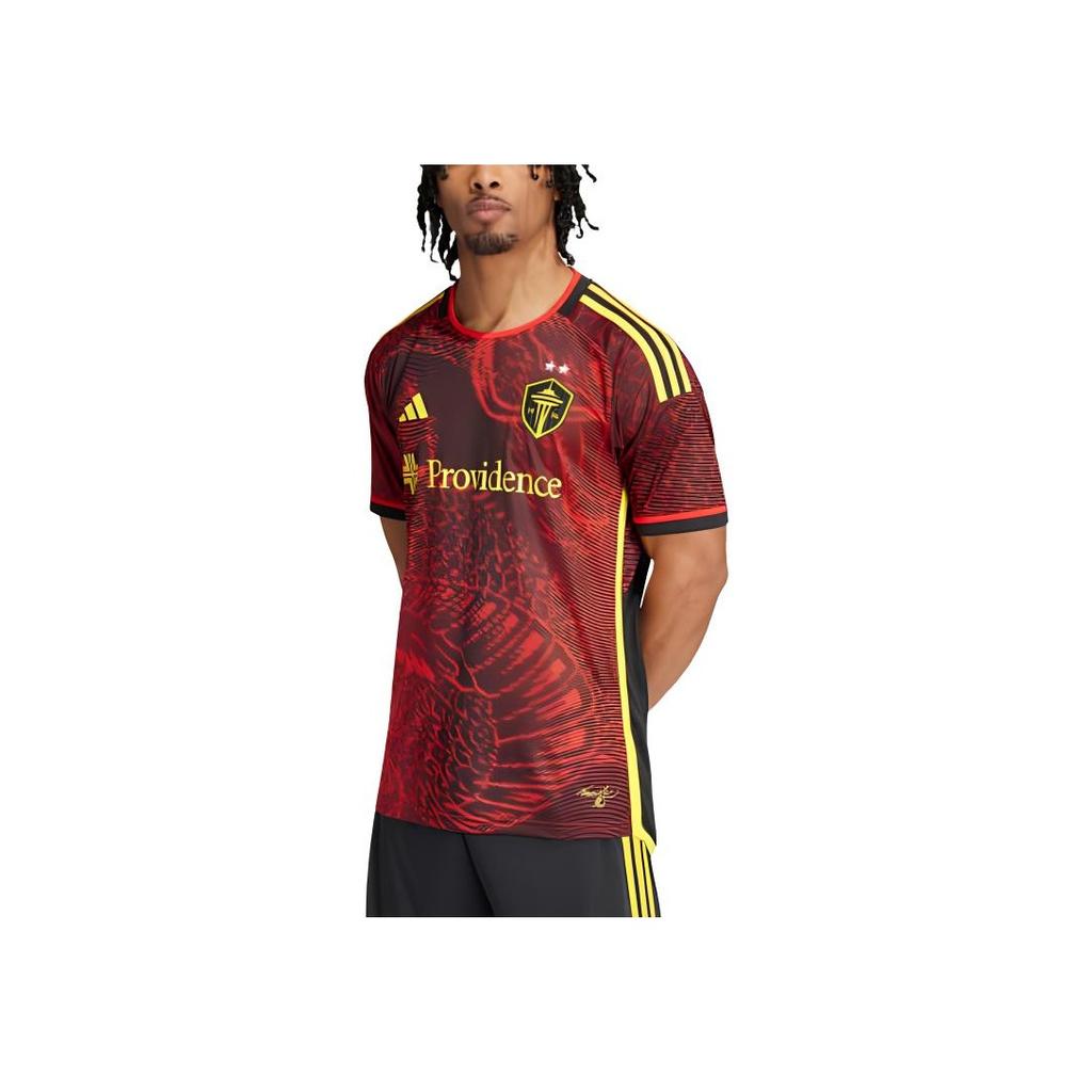 adidas Seattle Sounders FC 23/24 Away Authentic Jersey Red Men Streetwear IS4892