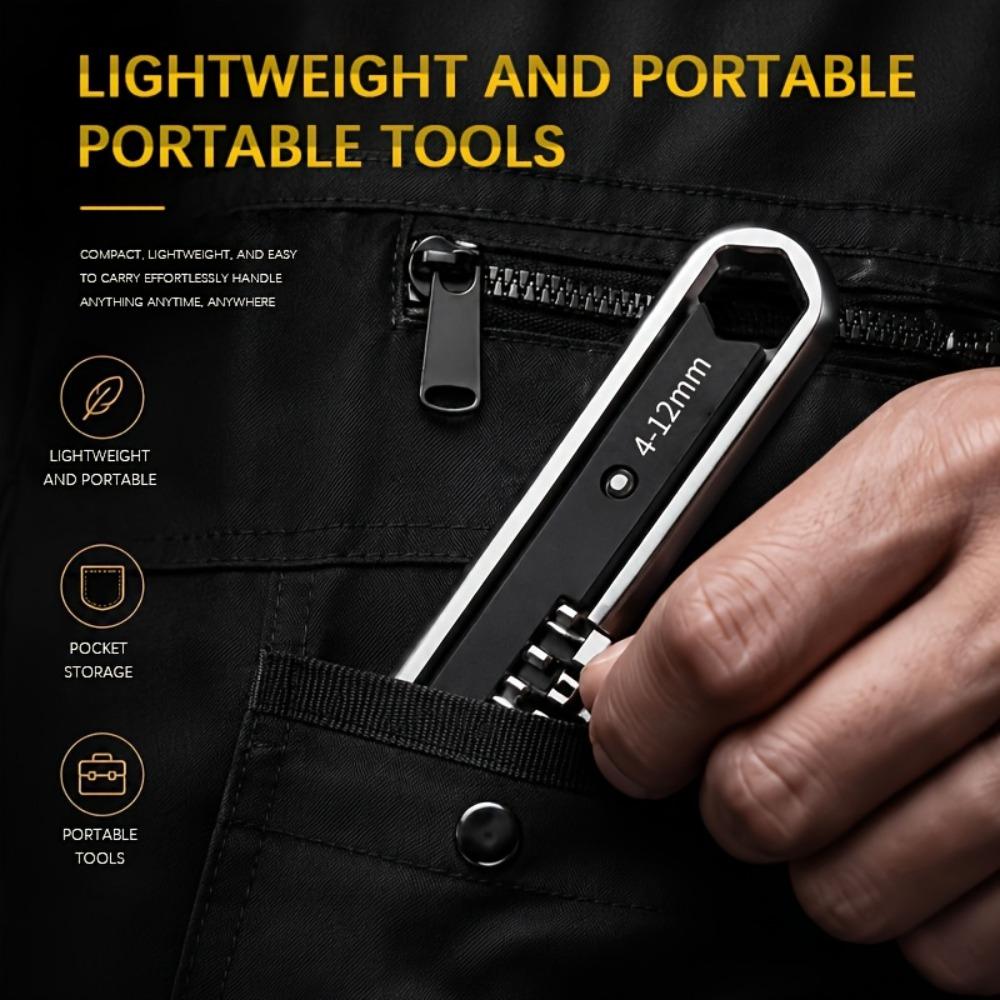 Dual-Head Design Adjustable Hex Head Wrench Automotive Special Wrench Home Repair