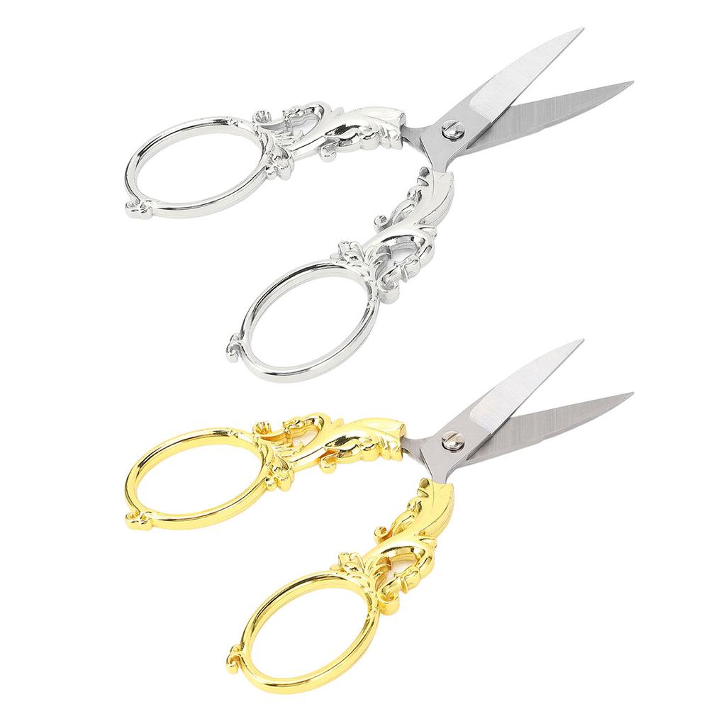 Embroidery Scissors Retro Stainless Steel Multifunctional Portable Scissors Shear Sewing Supplies