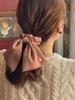Oar Vintage Mood Cameo Satin Ruffle Scrunchie [Brick Beige]