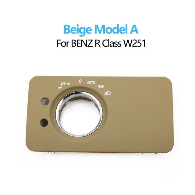 Car Dashboard Headlight Control Switch Panel Cover Trim For Mercedes Benz W251 R-Class R280 R300 R350 R400 R500 2005-2017