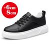 2025 Neue Herren Schuhe mit Höhenerhöhung 10cm unsichtbare Elevator-Sneaker weiß Leder Sport Zapatillas de Hombre Übergröße 46