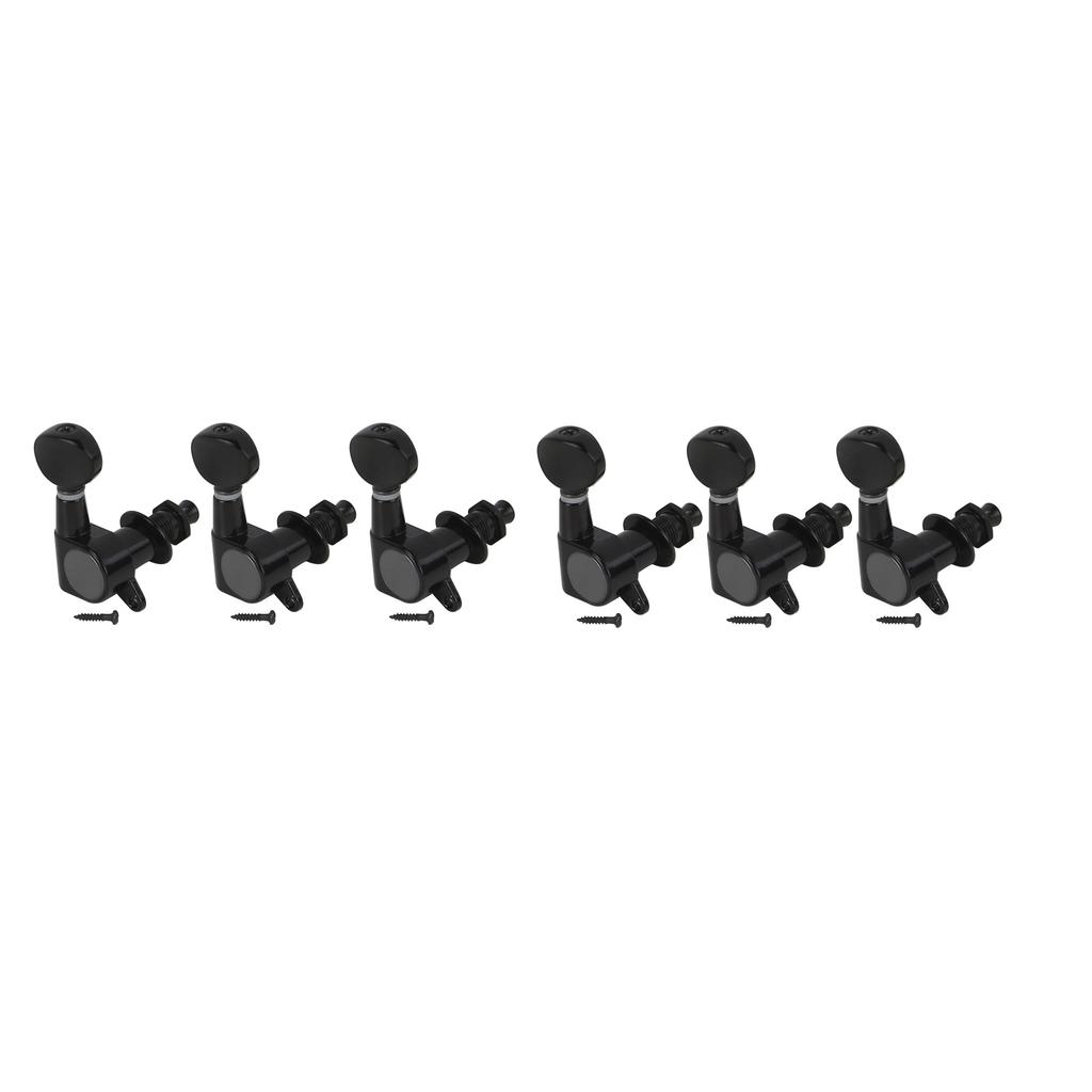 FLEOR 6R Small Sealed Guitar Tuning Pegs Tuners Machine Heads for Right Handed Acoustic or Electric Guitar