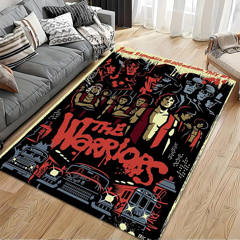 "The Warriors Movie Poster" suitable as a non-slip mat for the living room or bedroom sofa