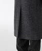 Musinsa Standard Manteco Herringbone Daddy Shoulder Single Long Coat [Dark Gray]