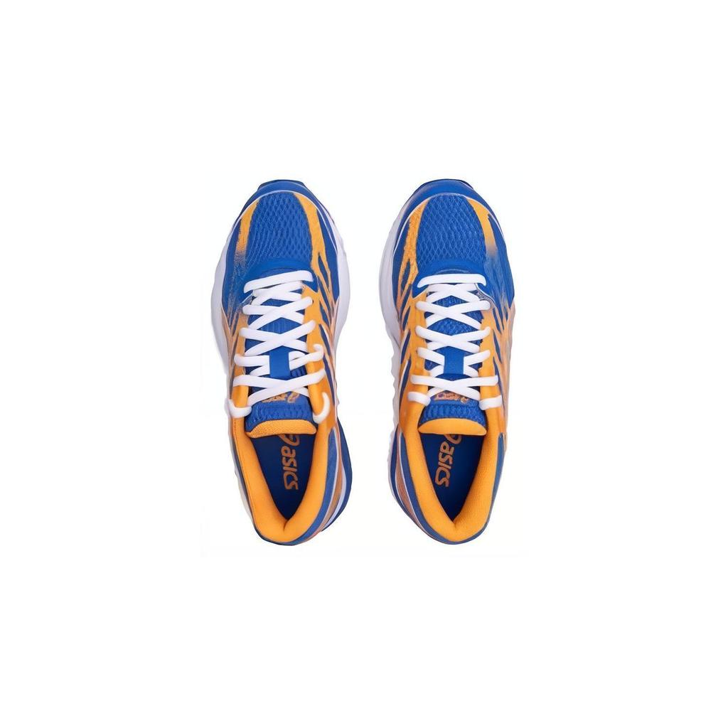 Asics Gel-Flux 4 Synthetic Leather Lightweight Breathable Running Shoes Kids Sneakers Blue Orange 1014A321-400