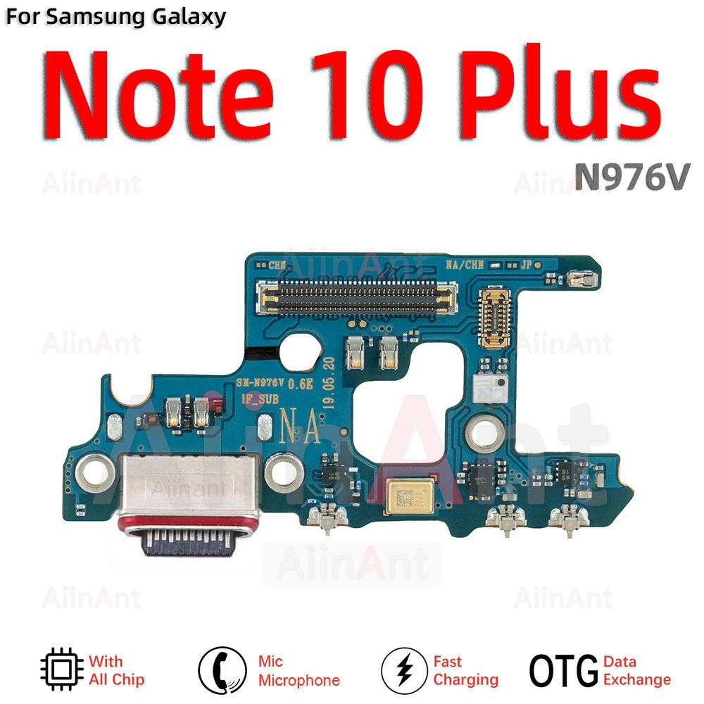 Aiinant USB Port Charger Board Dock Charging Flex Cable For Samsung Galaxy Note 10 20 Ultra Plus Lite N986B N981B N976F N975F