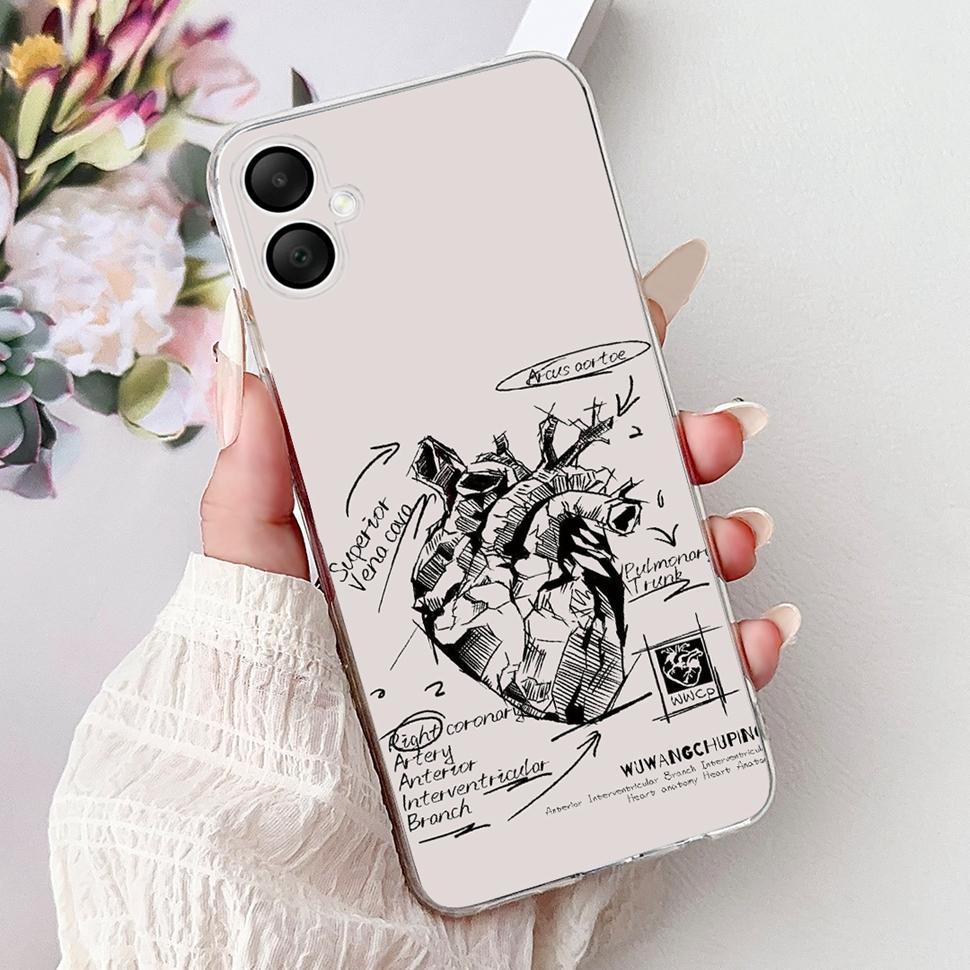 Casing Popular Rose Girl Painted Cover For Samsung Galaxy A06 Soft Silicone Phone Case For Samsung A05 A06 Back Cover Capa Bags