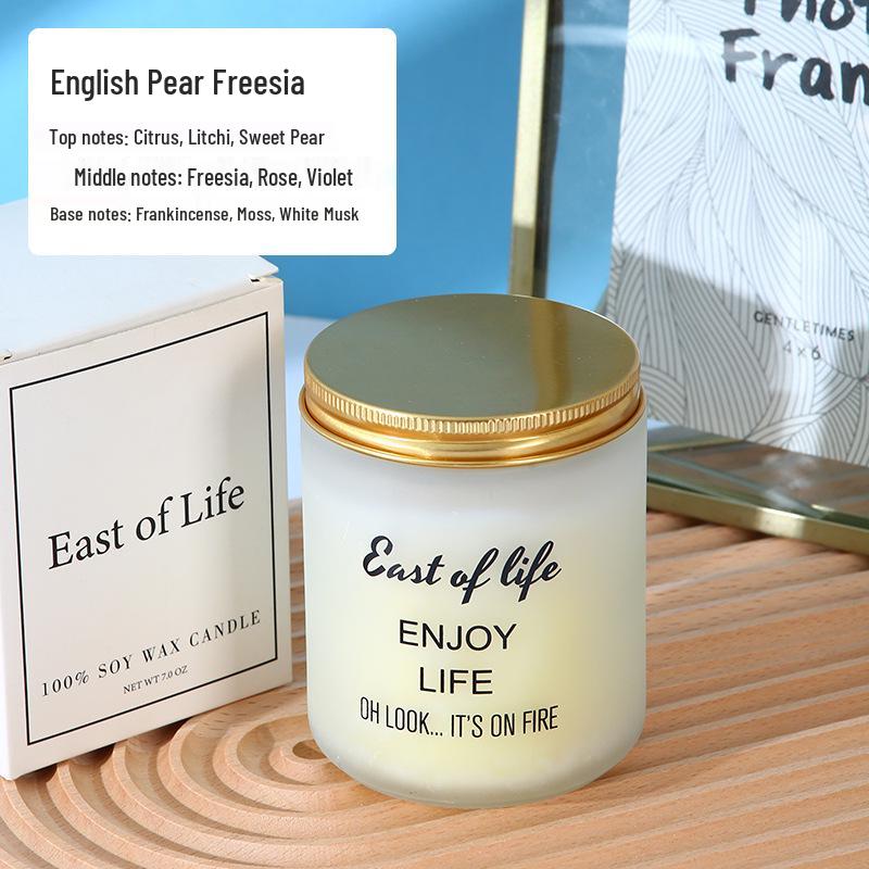 Handmade Frosted Cup Scented Soy Candle - Home Decor & Fragrance for Birthdays, Weddings, and Parties