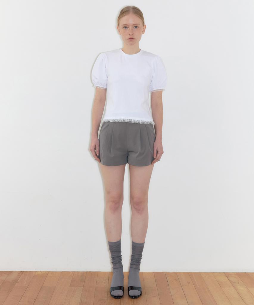 SINOON Double Tuck Shorts (Grey)
