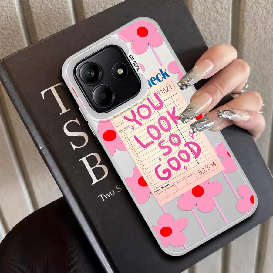 Back Phone Cover Case for Xiaomi Poco F4 X5 X3 NFC F3 GT C51 C50 X3 Pro Creative Text You Look So Good
