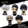 10cm Anime Jujutsu Kaisen Figure Itadori Yuji Gojo Satori Fushiguro Megumi Kugisaki Kawaii Toy Car Decoration PVC Model Gift