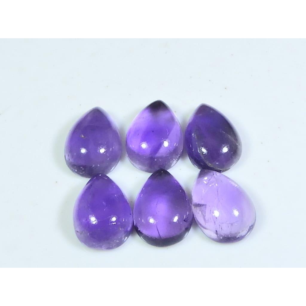 

Кольцо с натуральным аметистом 9X13 мм, размер, кабошон-груша, россыпь драгоценных камней, лот 7 шт., 35 карат, A-418