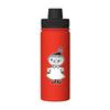 Moomin Water Bottle, 530ml Large Capacity, Vacuum Insulated, Insulated, Hot & Cold, Sports Bottle, Direct Drinking, Double-Walled, Wide Mouth, Stainle