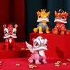 Chinese Lion Dance Mascot Ornament Traditional Dancing Lion Figurine Resin Decoration Figure with Gift Box