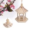 Outdoor Durable Wooden Plastic Hanging Transparent Bird Feeder House Food Case Pet Supplies