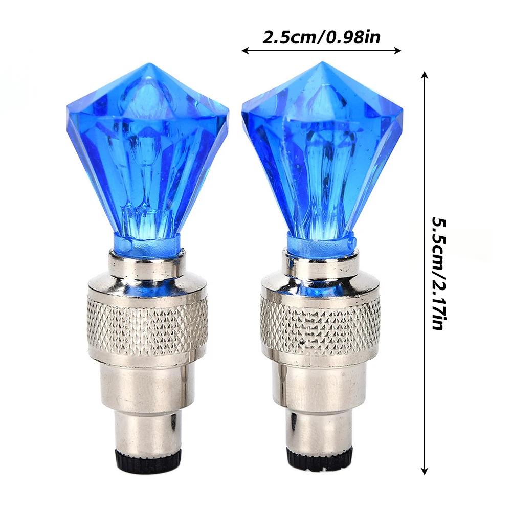 Neon Bike Lights Bicycle LED Light Tire Valve Cap Flashlight Wheel Spoke Lightweight Car Motorcycle Accessories