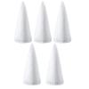 Vacuum Maintenance Filter Bag Replacements 5 Pack White Cone Bags In Polyester Fabric, Easy Routine Change Design, Approx 22 X 8 Cm