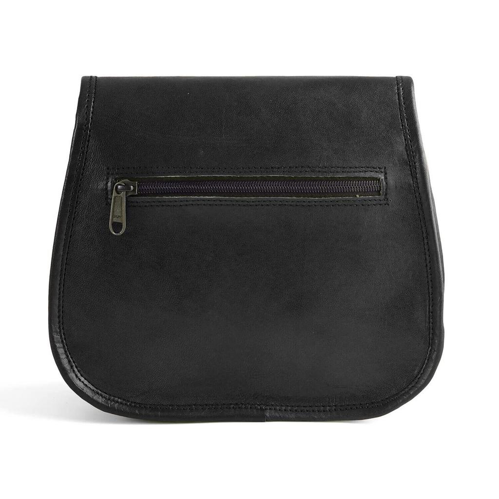 Damen Geldbörse Vintage echtes Leder Cross Over Shoulder handgemachte Tasche