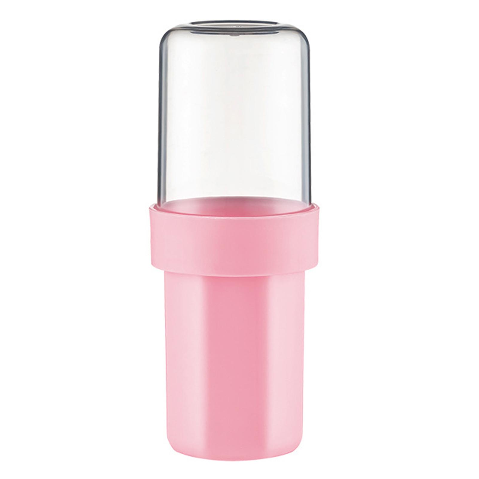 

Портативный дорожный стакан для мытья, практичный для деловых поездок, стакан для мытья в ванной комнате розовый