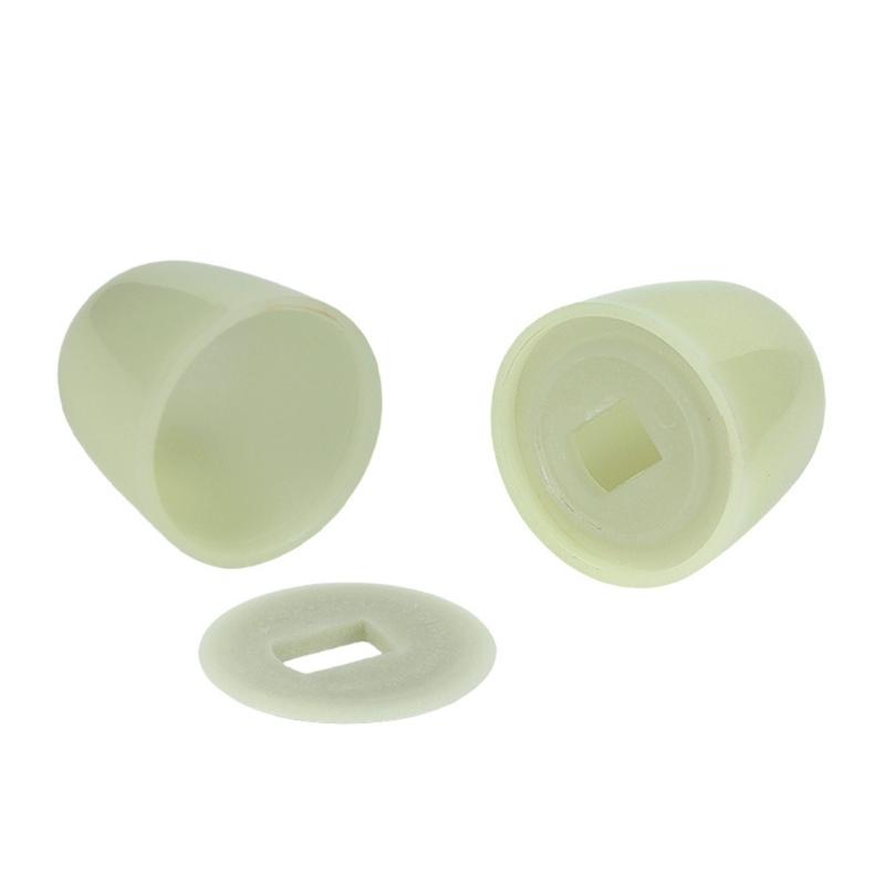2/4Pcs Toilet Accessories Decorative Cover Luminously Bolt Covers Screw Caps Toilet Anchors Screw Caps for Home Toilet
