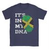 It's In My DNA Jamaica T Shirt Summer Jamaican Cotton T-Shirts For Men Custom DIY Tee Shirt Short Sleeve Streetwear Tees