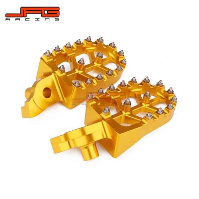 RMZ250/450 Off-Road CNC Aluminum Studded Footpegs - Motorcycle Modification Accessories