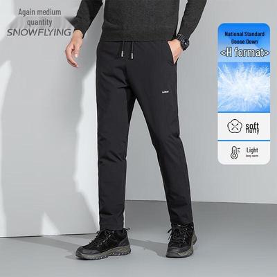 Herren Winter Warme Gänsedaunen Freizeit Hose