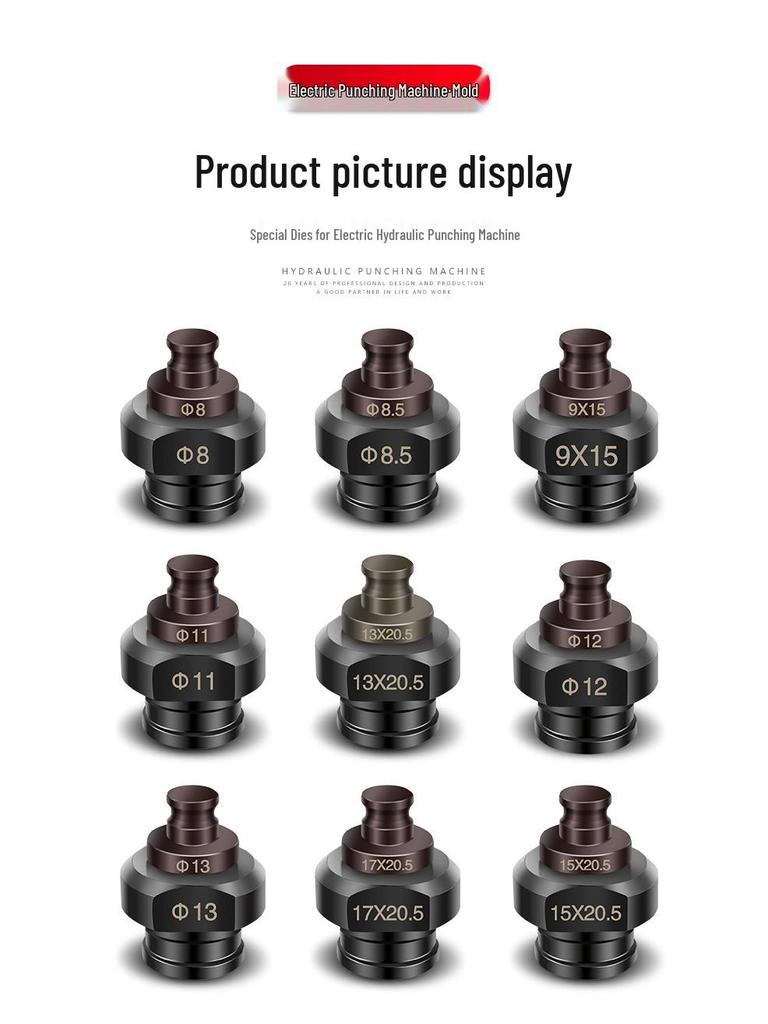 Matriță Mașină de perforat hidraulică electrică - Punson rotund/oval pentru oțel inoxidabil