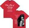 Cantante Popular Olivia Dean El Arte de Amar Nuevo Álbum Moda Verano 2026 Camiseta de Manga Corta para Hombre Casual Algodón Puro Cómodas Camisetas