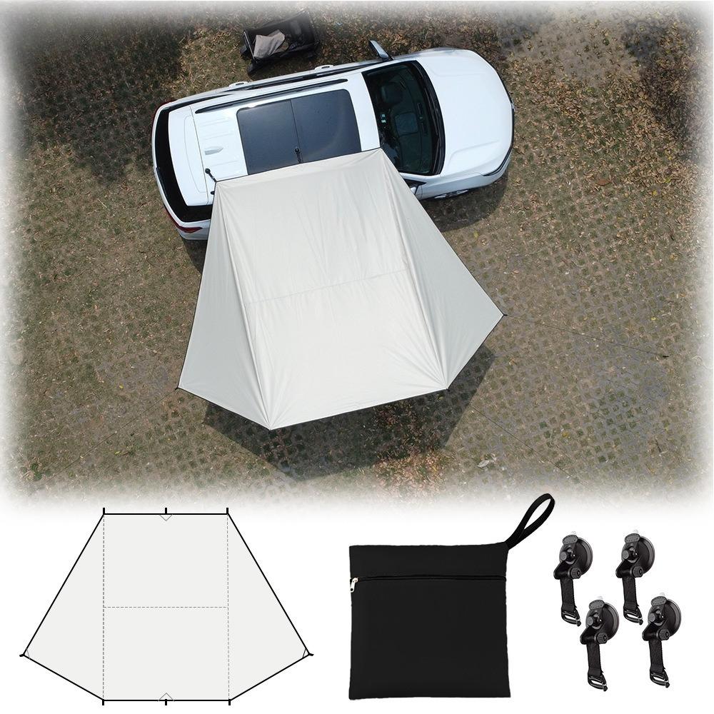 Outdoor Camping Tent Car Side Canopy Suction Cup Type Sunscreen Black Rubber Sunshade Outdoor Camping Car Rear Tent Sunshelter