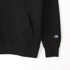 Champion Long Sleeve Fleece Hoodie with College Font Size S Black Men's Print, Custom-Made Basic, (C8-W129Z),