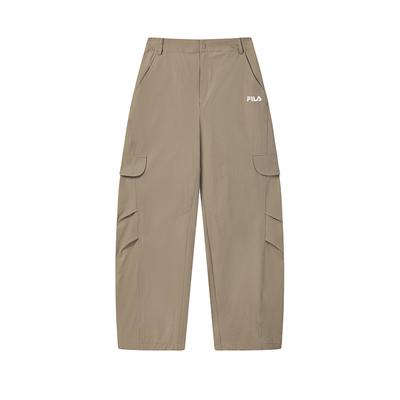 Original Fashion Simple Sports Personality Trend Classic Retro Workwear Loose Woven Casual Pants Women Bottoms Mountain-Moon-Brown F11W629811FBN