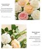 Peony Silk Rose Bouquet: Artificial & Dried Flowers for Indoor Decoration Centerpiece