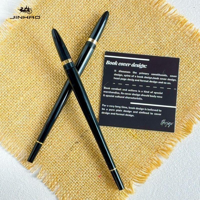 

JINHAO 1001 Slender Long-barrel Fountain Pen Hand-drawing for Students and Children Writing Office School Supplies Stationery M чорний