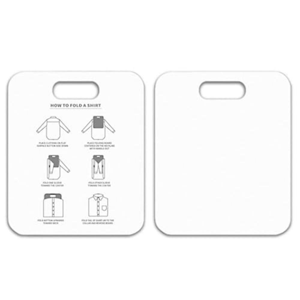 White Quick-Fold Clothes Board PP Cardboard Durable Tshirt Folding Board Space Saving Time Saving Shirt Folding Board Home Use