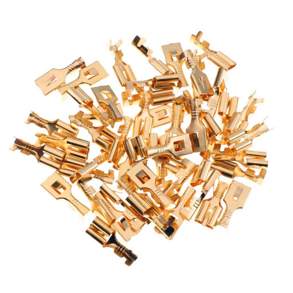 10pcs 30A-80A 5 Pin Relay Sockets Connector Holder With 50pcs 6.3mm Terminals