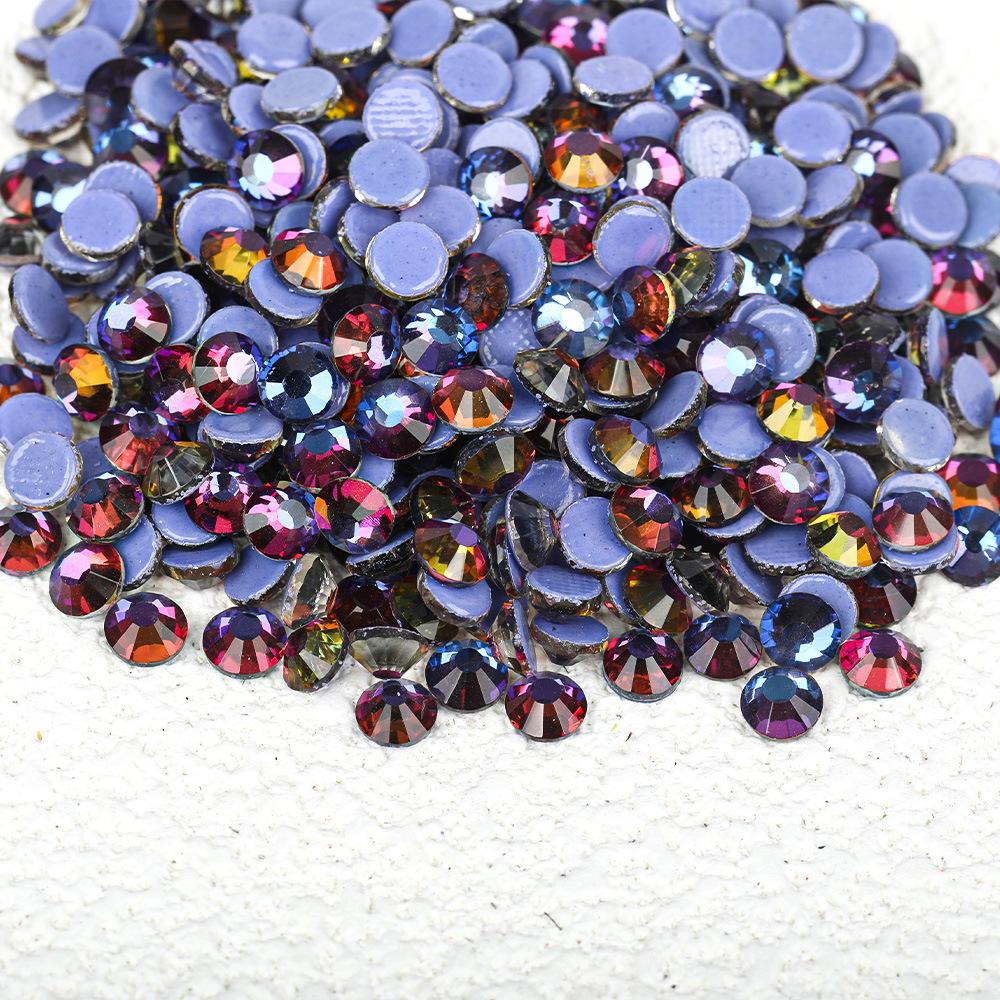 Wei Chen, Guomao A Decoration Color Plated Glue Bottom Rhinestone Mobile Phone Case Diy Nail Art Beauty Glass Jewelry Accessories